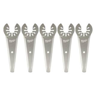 MW 3 in. Stainless Steel Tapered Sealant Cutting Multi-Tool Oscillating Blade (5-Piece) 49-25-2241