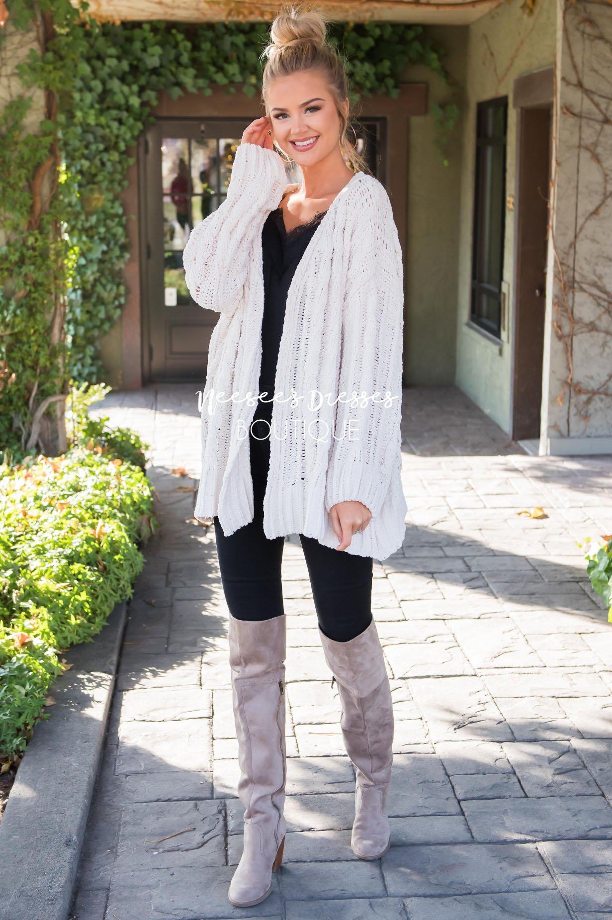 Snowy Days Cardigan Sweater