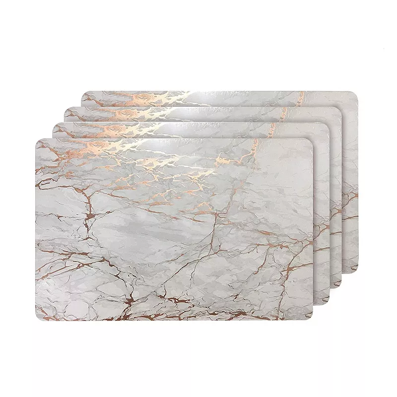 Dainty Home Marble Cork 12 x 18 Placemats Set Of 4