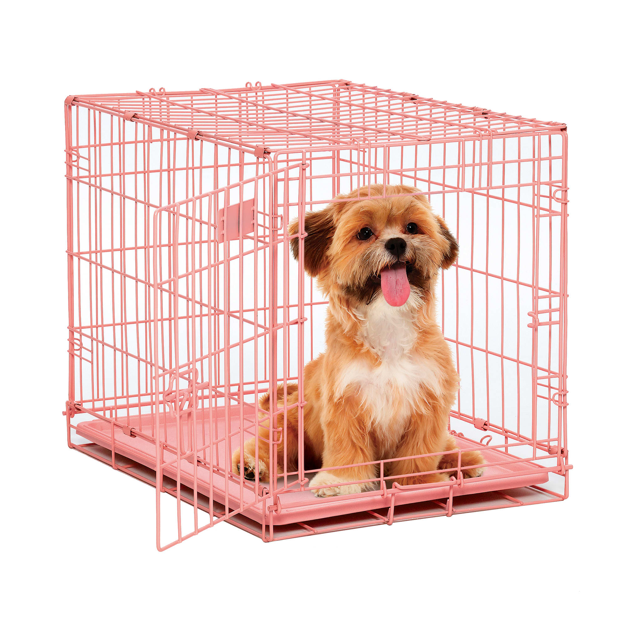 Midwest Pink iCrate Single Door for Dogs， 24.77