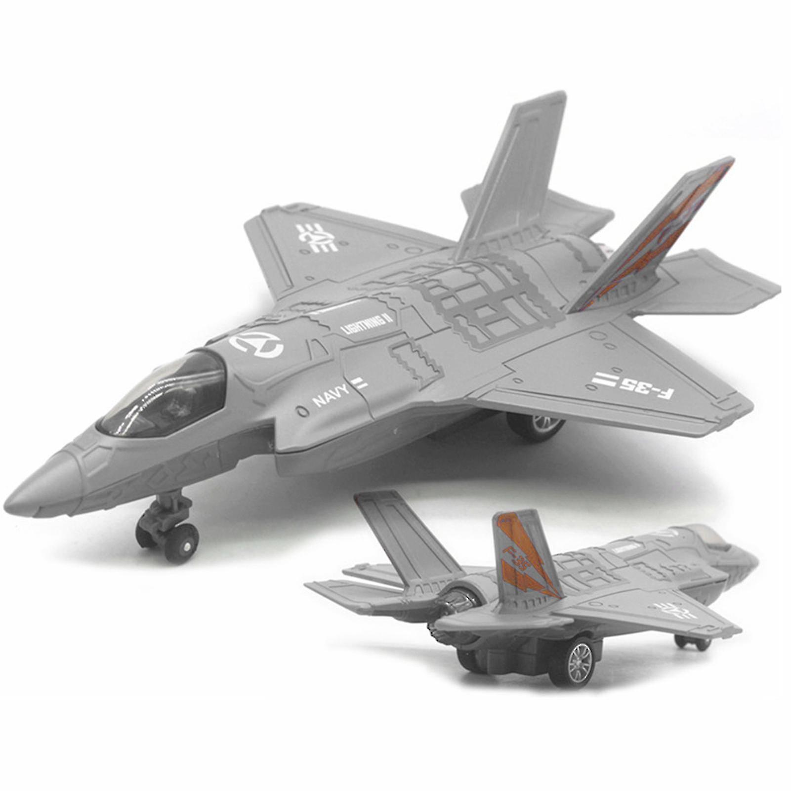 Large Alloy Pull Back F-35 Fighter Aircraft Model Music Led