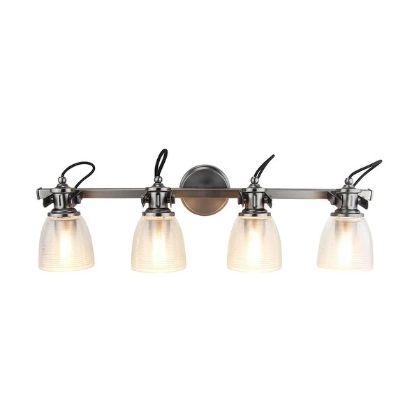 Wiersma 4-Light Dimmable Brushed Nickel Vanity Light - Brushed Nickel