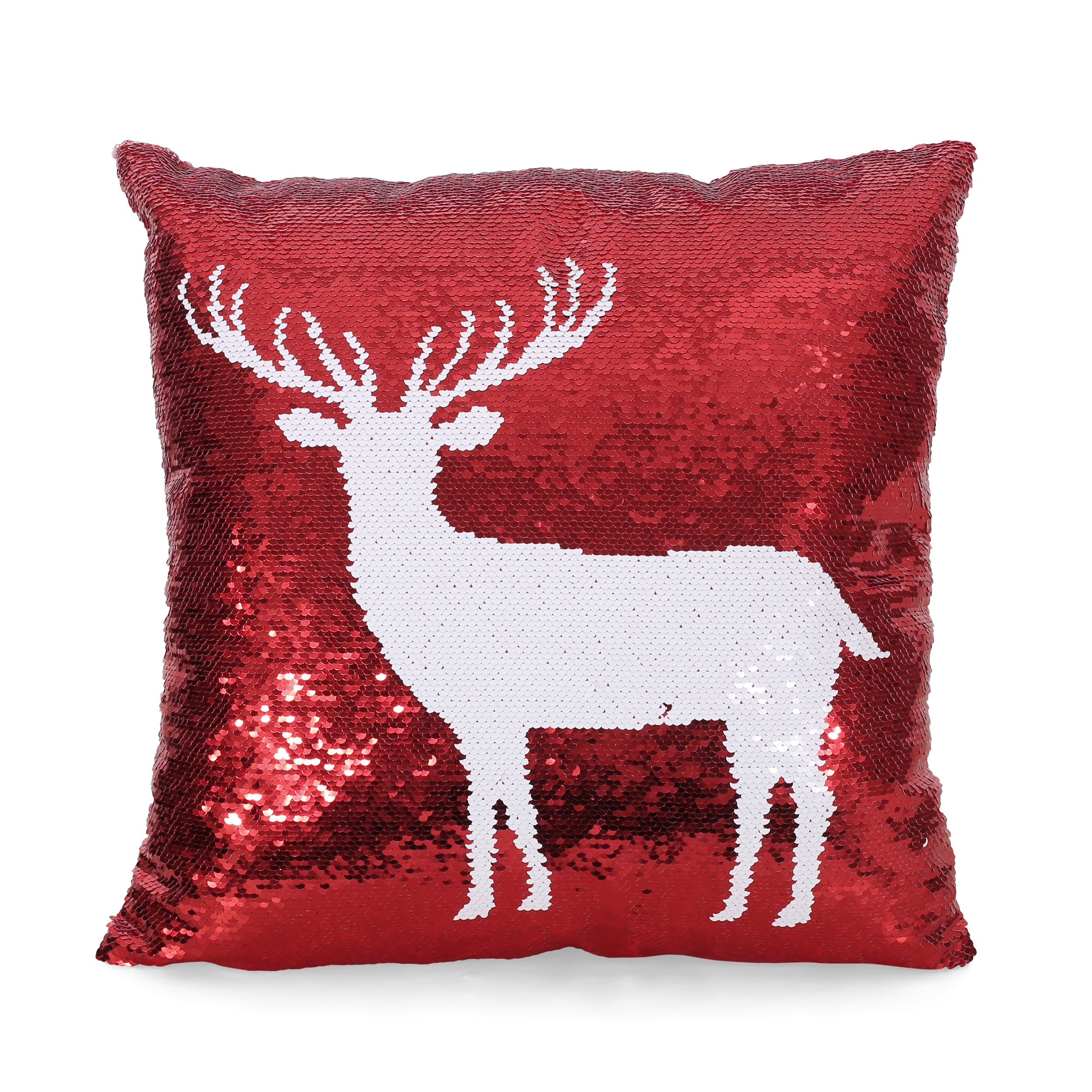 Desota Glam Sequin Christmas Throw Pillow