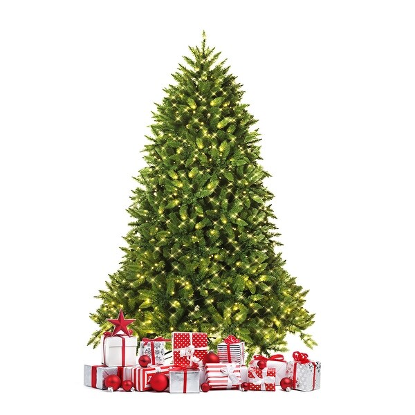 PreLit Christmas Tree Premium Hinged Artificial Fir Tree