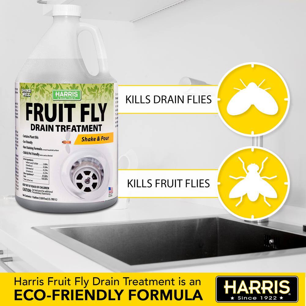 Harris 128 oz. Fruit Fly Drain Treatment Killer FFDG-128