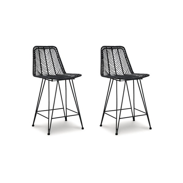 Signature Design by Ashley Angentree Upholstered Bar Stool (Set of 2)