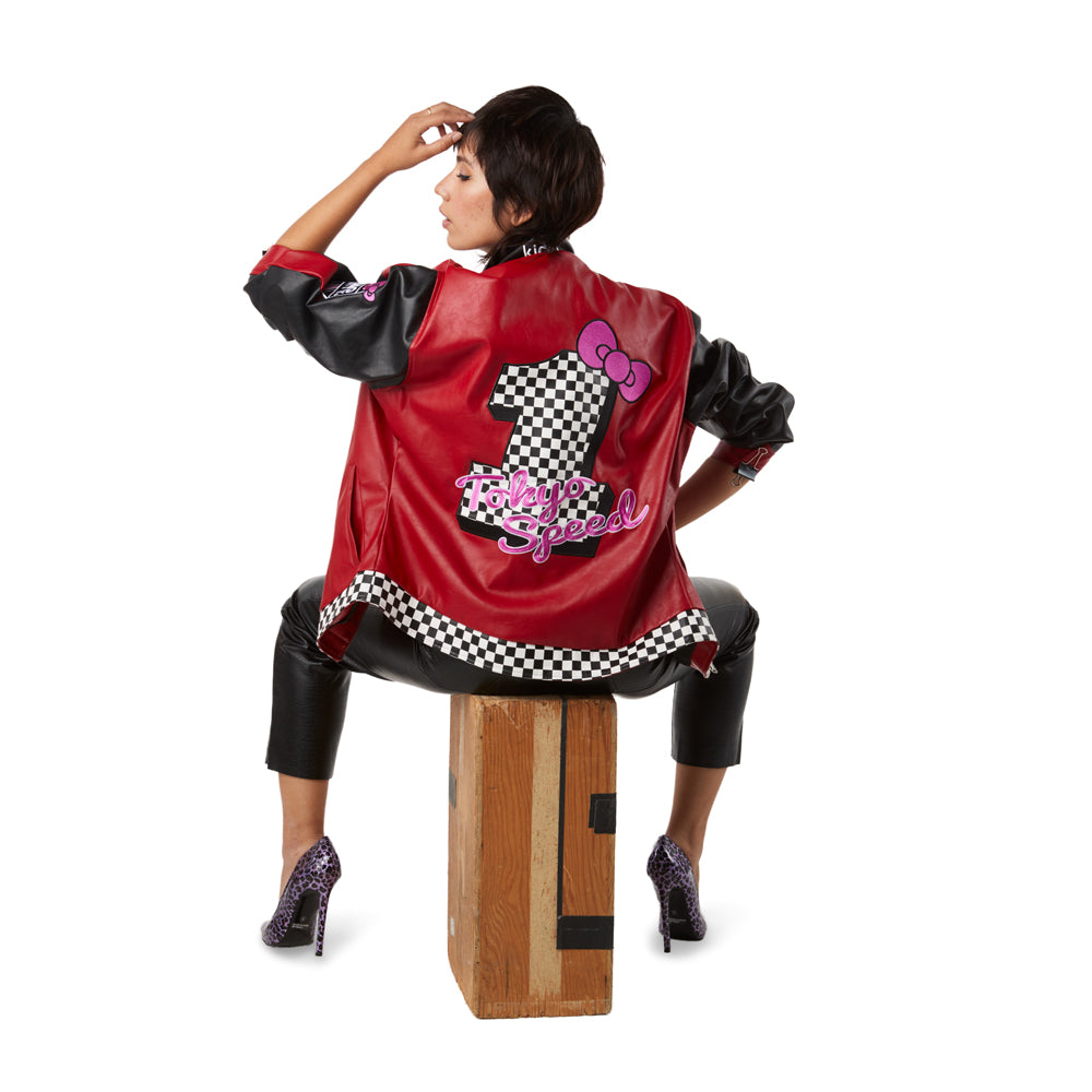 Hello Kitty® Tokyo Speed Red Moto Jacket by Kidrobot