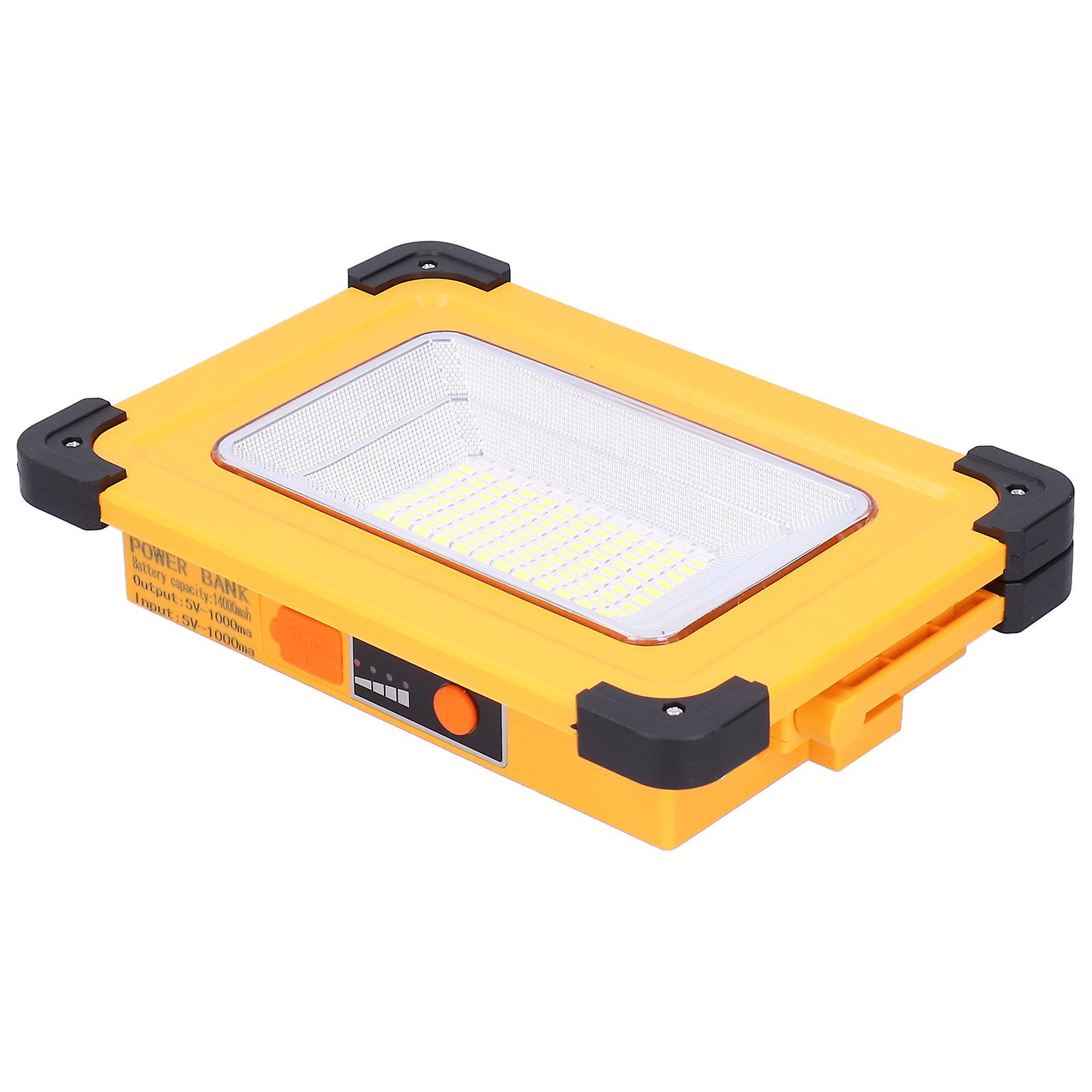 120led Work Light 5000lm Portable Solar Flood Light Ip65 Waterproof For Camping Hiking