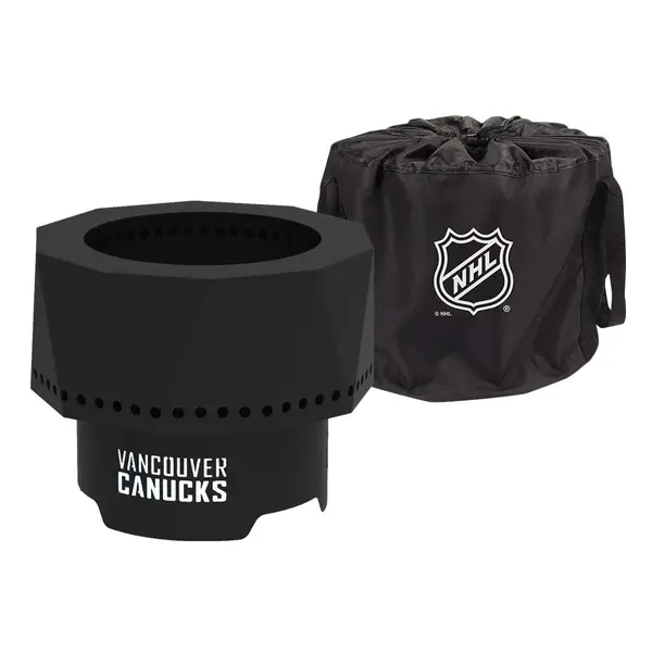 Blue Sky Vancouver Canucks Ridge Smokeless Fire Pit