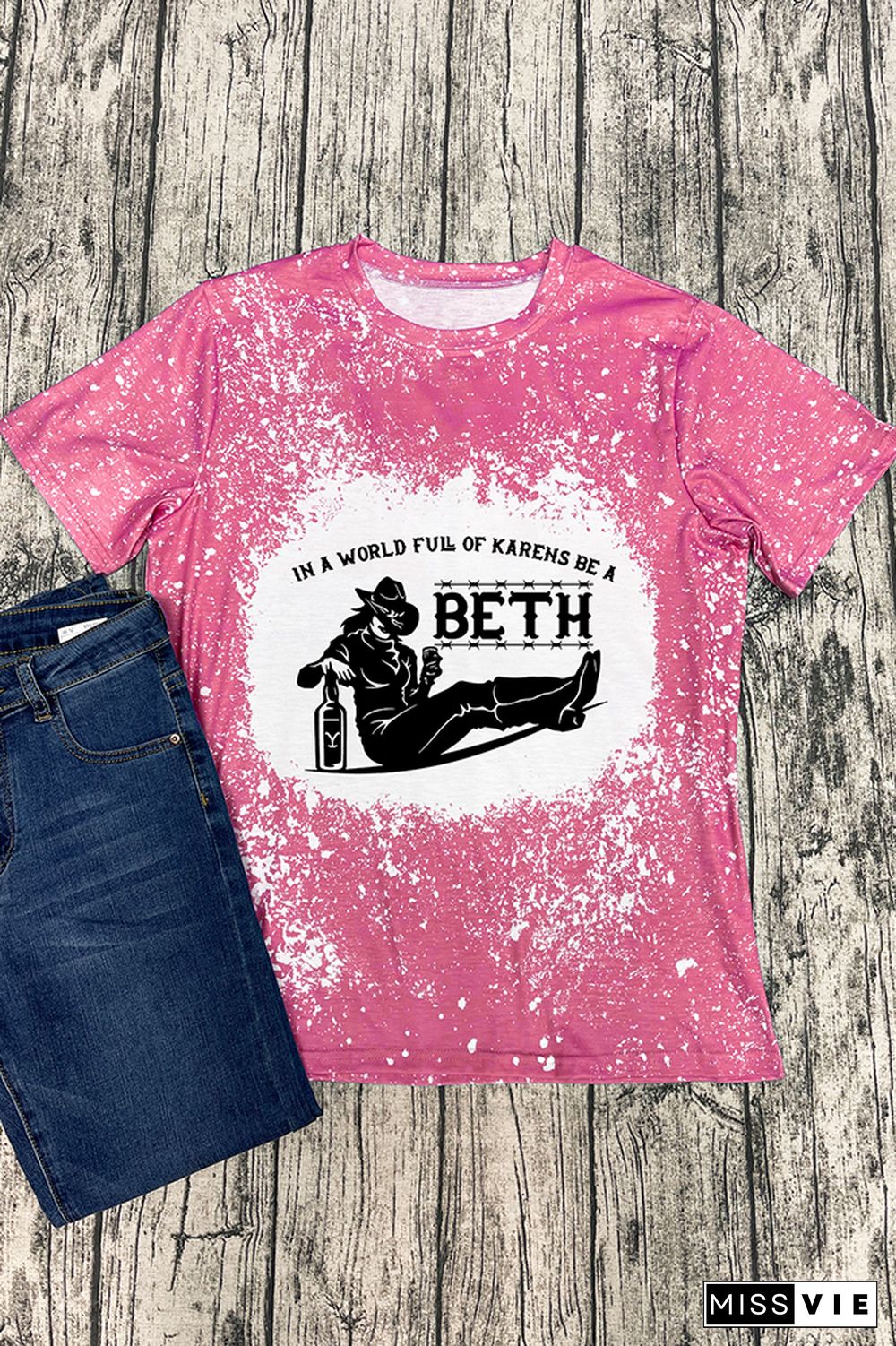 In a World Full of Karens Be A Beth,Beth Dutton,Yellowstone Graphic Tee Wholesale