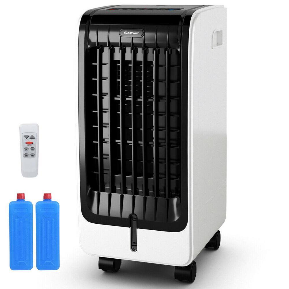 Costway 300 CFM 3-Speed Portable Evaporative Cooler Air Cooler Fan Cooling Touch Pad with Remote For 200 sq. ft. EP23430