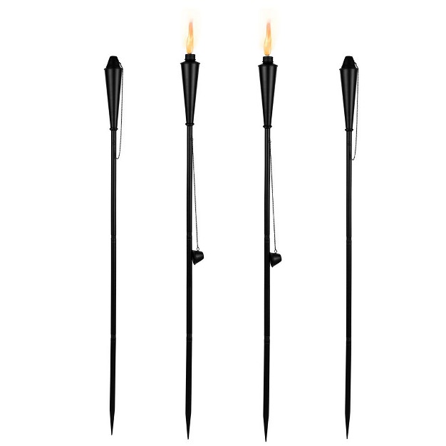 Birdrock Home 4pk Mallorca Torches Black