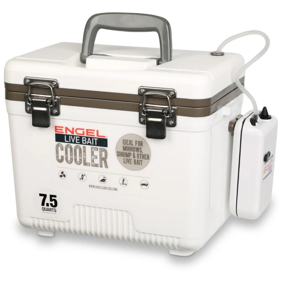 Engel 7.5 Qt Live Bait Cooler， White