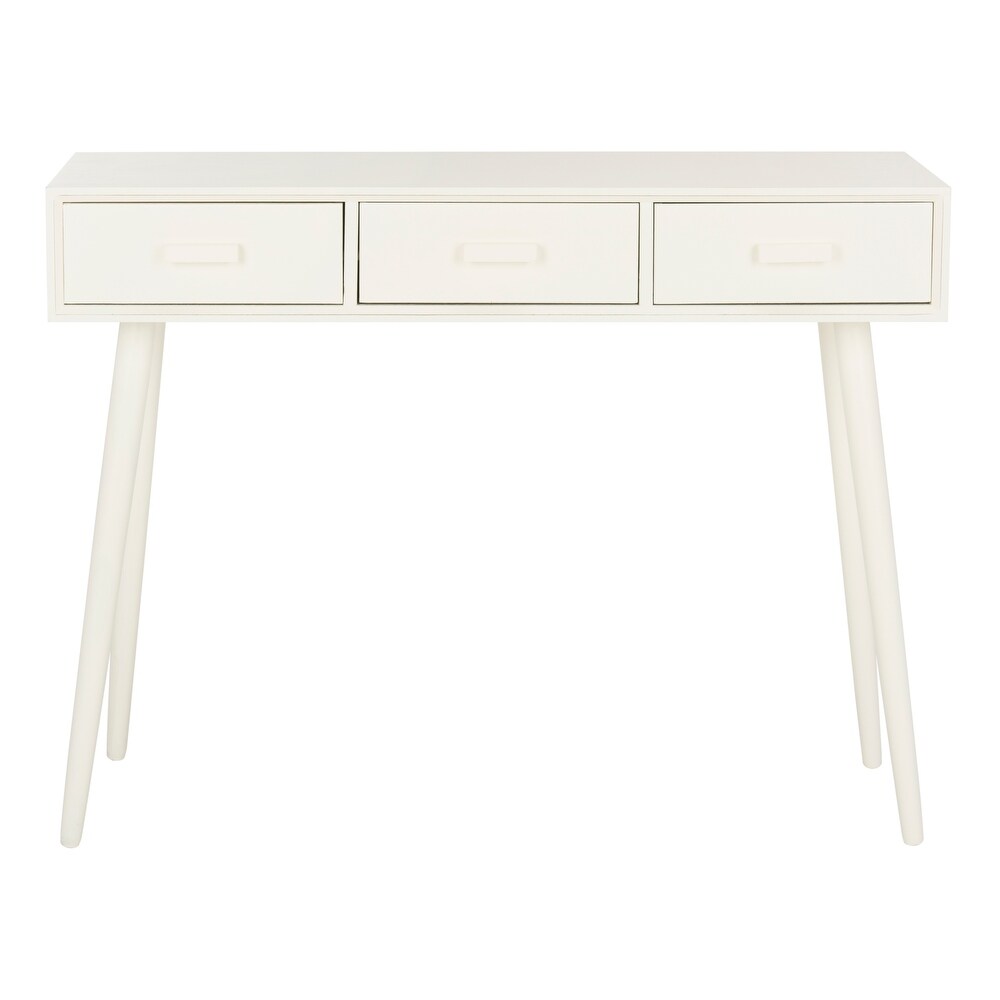 SAFAVIEH Albus Antique White 3 drawer Console Table   41.8\