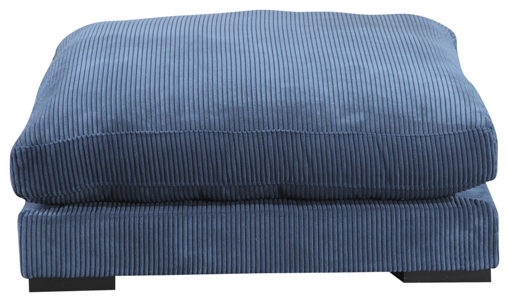 Tumble Ottoman Navy   Contemporary   Footstools And Ottomans   by Moe  x27s Home Collection  Houzz