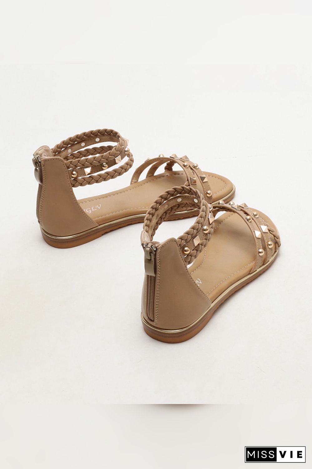 Rivet Boho Open Toe Flat Sandals Wholesale