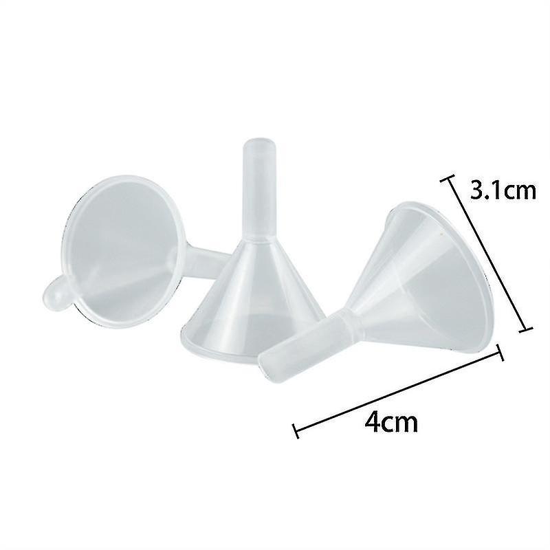 100pcs 4cm Multi-purpose Plastic Funnels With Long Spoutfood Grade Plastic