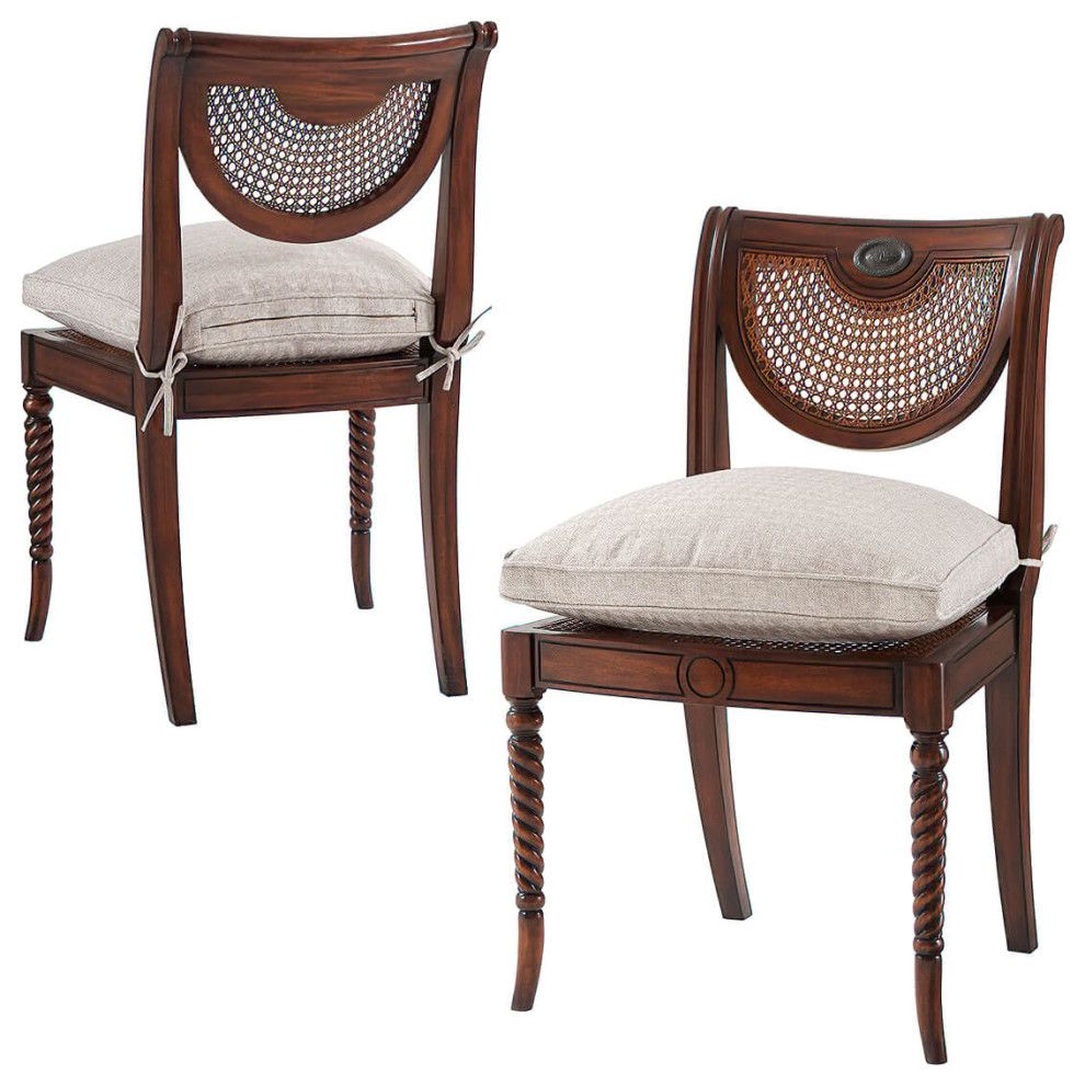 Regency Mahogany Side Chair   Tropical   Dining Chairs   by English Georgian America  Houzz