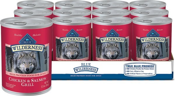 Blue Buffalo Wilderness Salmon and Chicken Grill Grain-Free Canned Dog Food