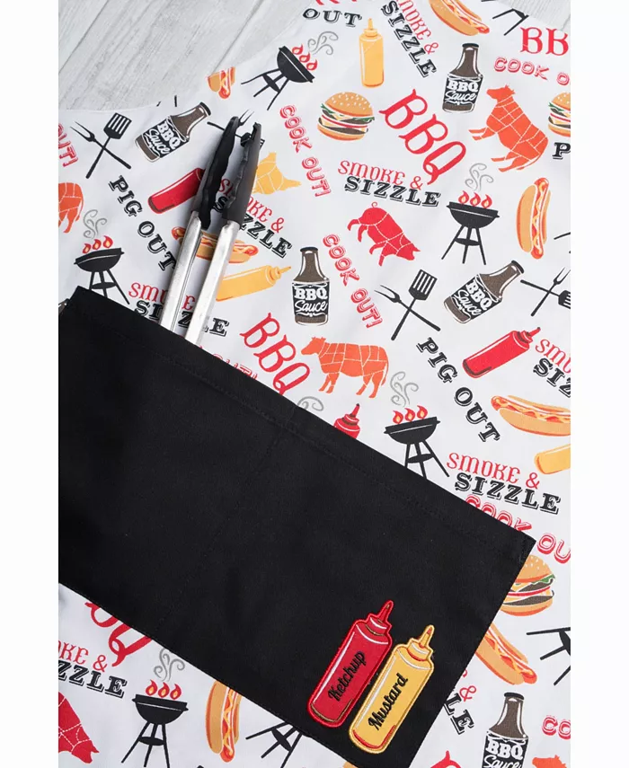 Design Imports BBQ Print Chef Apron