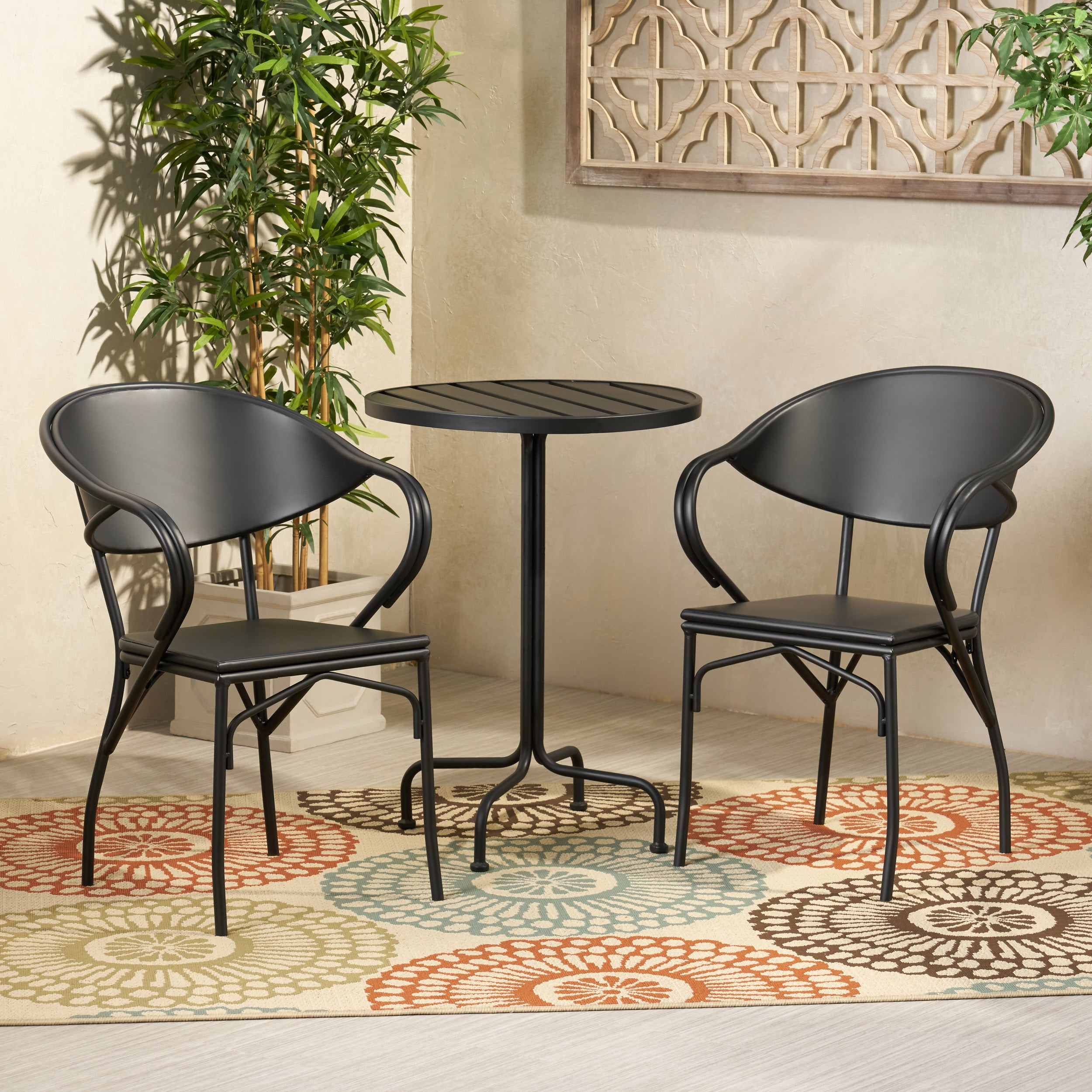 Warren Desert Outdoor Modern 2 Seater Bistro Set