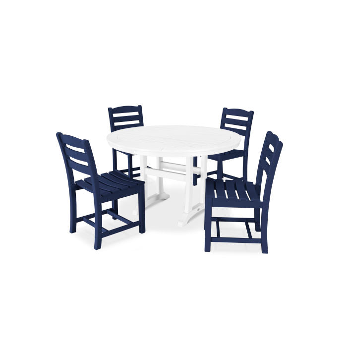 Polywood La Casa Café 5-Piece Side Chair Dining Set PWS302-1