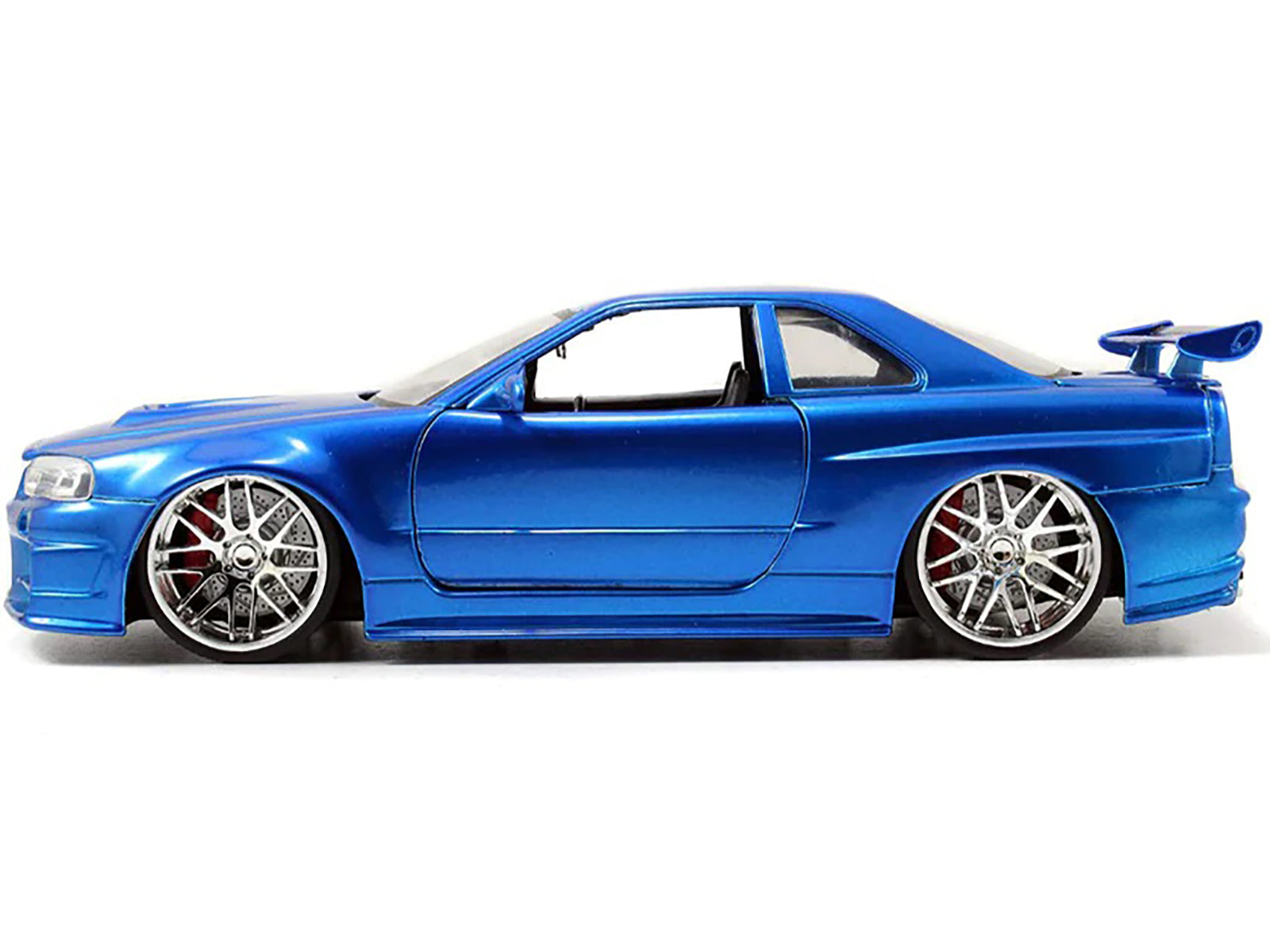 Jada Toys Brian's Nissan GTR Skyline R34 Blue Fast and Furious Diecast Car Play Vehicle