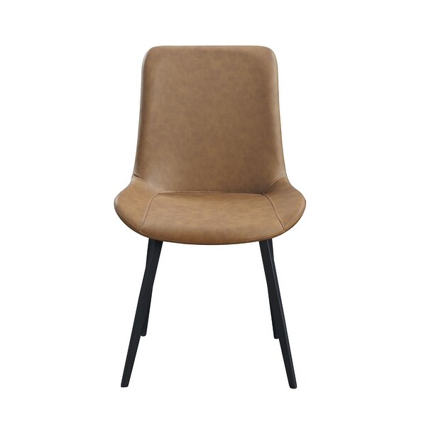 ACME Abiram Side Chair (Set-2) in Brown PU