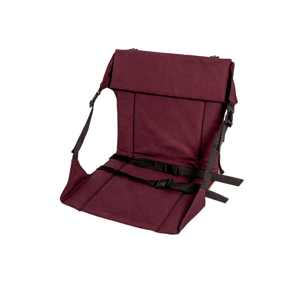 Burgundy Canvas Canoe and Camp Chair With Pouch