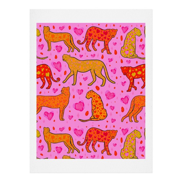 Doodle By Meg Valentine Leopard Print Art Print Society6