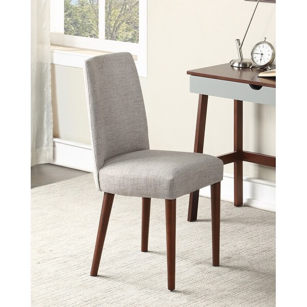 Dining Chairs Fabric Upholstered Kitchen Side Chair W/ Solid Wood Legs