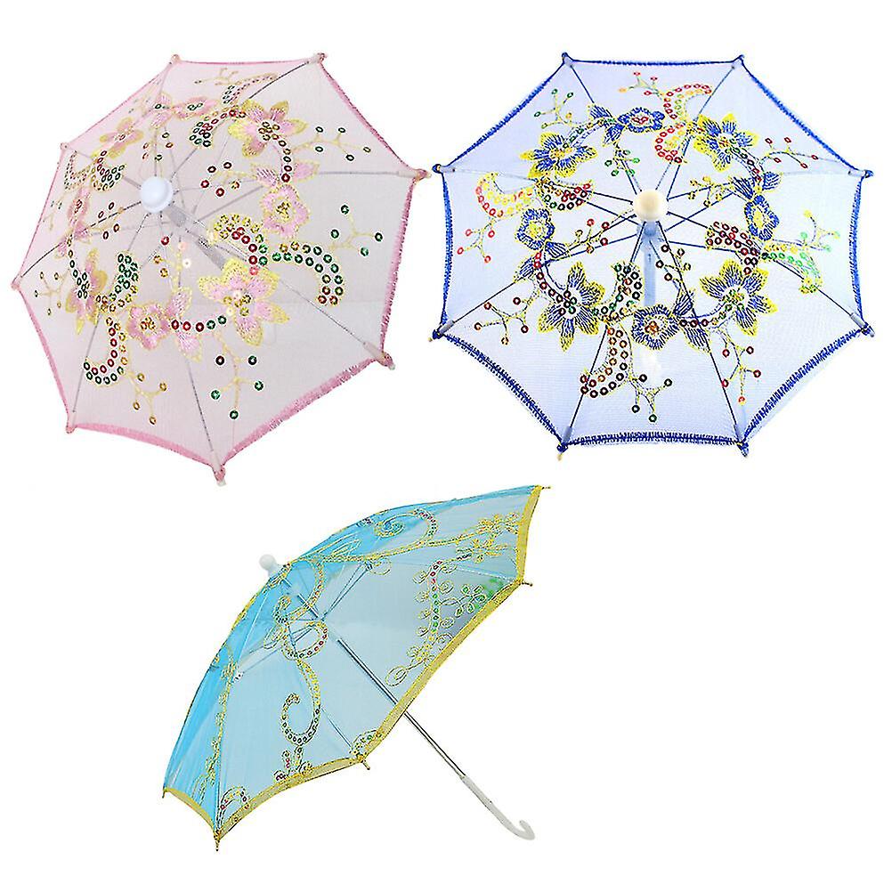 3 Pcs Rayan Toys Kids Kids Umbrella Toy Small Vintage Umbrella Lace Umbrella Vintage Toys Mini Lace Parasol