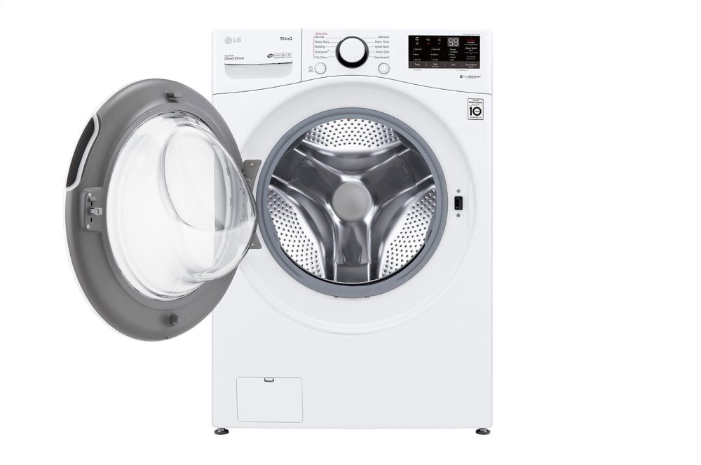 Lg WM3600HWA 4.5 Cu. Ft. Ultra Large Capacity Smart Wi-Fi Enabled Front Load Washer With Built-In Intelligence & Steam Technology