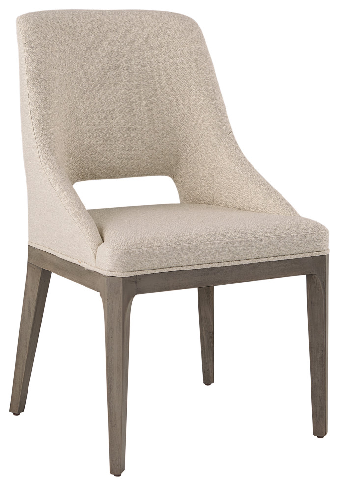 Estrada Dining Chair Light Grey Oak Mainz Cream   Transitional   Dining Chairs   by Sunpan Modern Home  Houzz