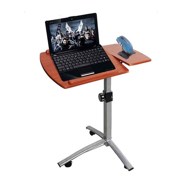 Home Use Multifunctional Lifting Computer Desk Side Table Brown