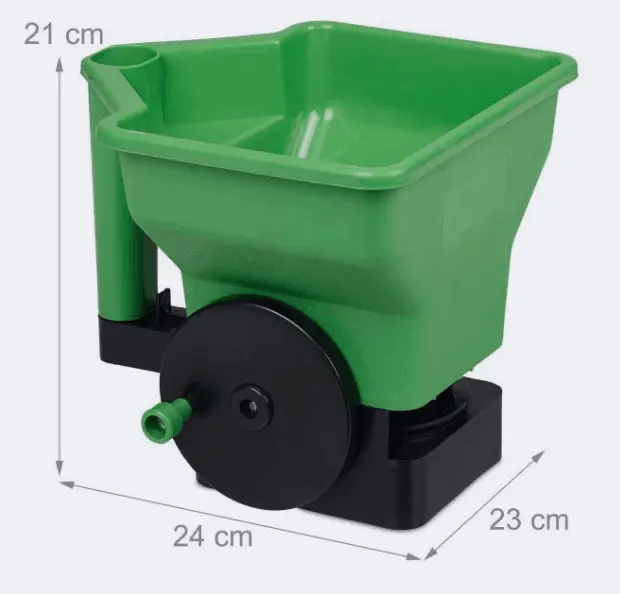 Factory good quality plastic 3L manual lawn garden agricultural seeds broadcast fertilizer spreaders hand seed spreader handheld