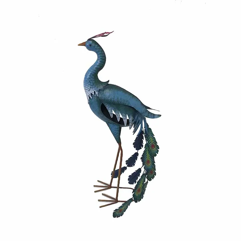 Metal  Bird Other Garden Ornaments Standing Animal Outdoor Garden Sculpture Decoration Supplies Yard Lawn