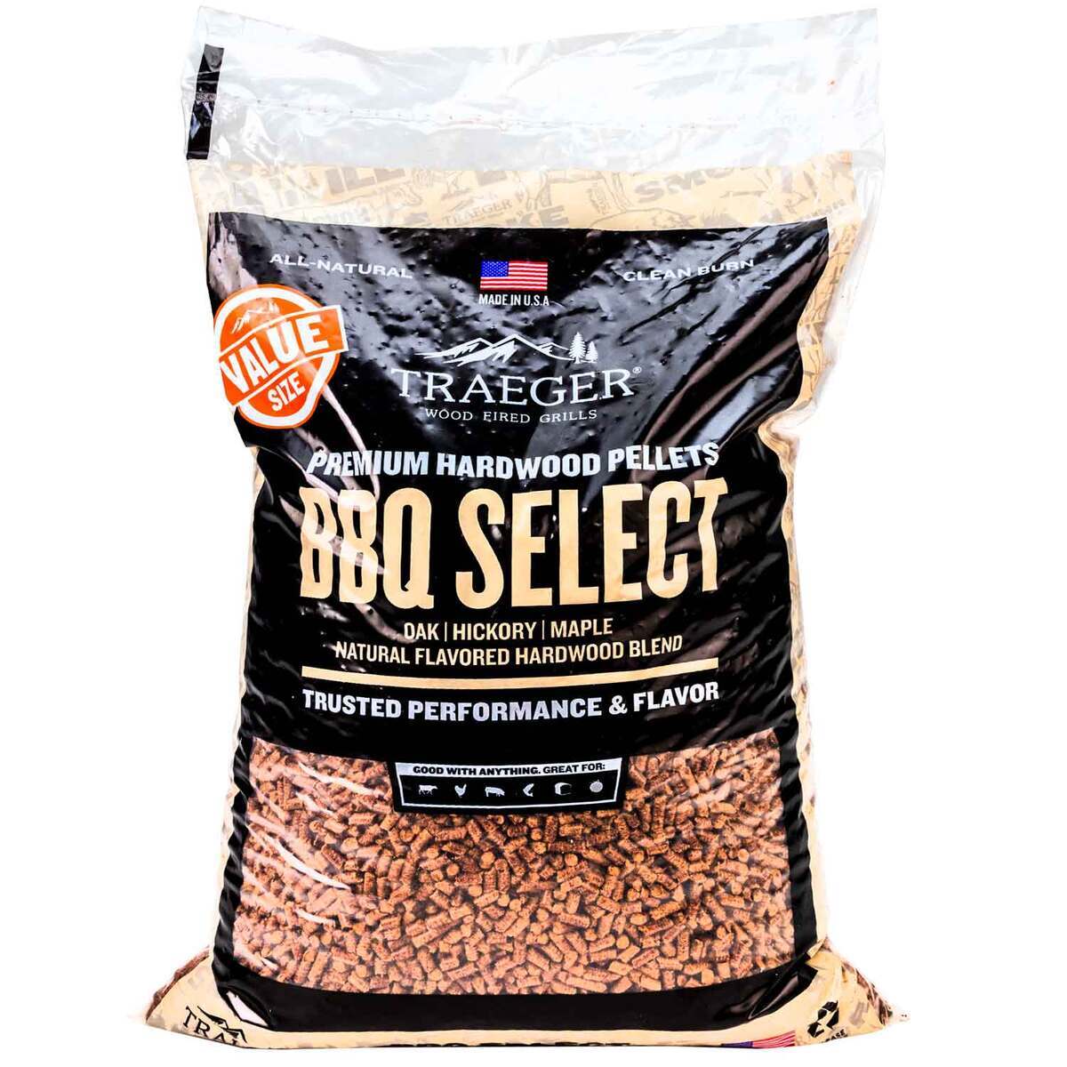 Traeger BBQ Select Wood Pellets  30lbs