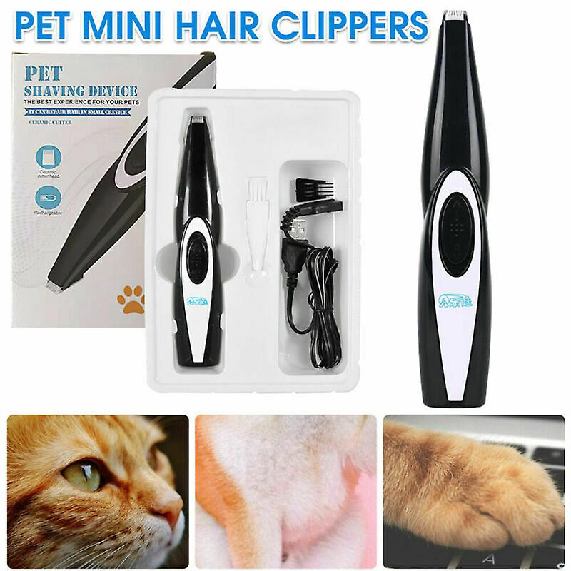 Electric Pet Hair Clipper Dog Cat Feet Paw Shaver Cordless Grooming Trimmer Kit No.13383