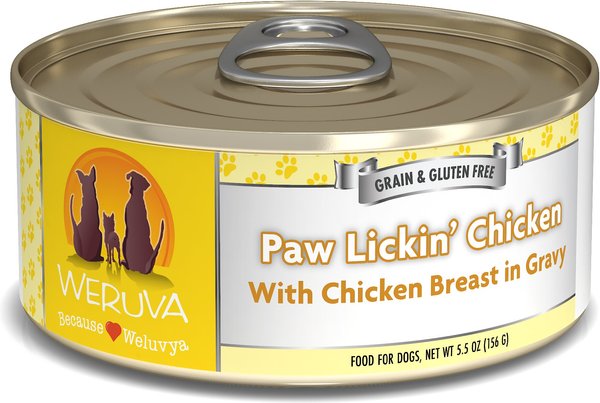 Weruva Paw Lickin' Chicken in Gravy Grain-Free Canned Dog Food