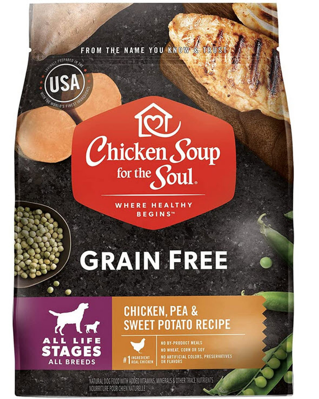 Chicken Soup for the Soul Grain Free Chicken， Pea and Sweet Potato Dry Dog Food