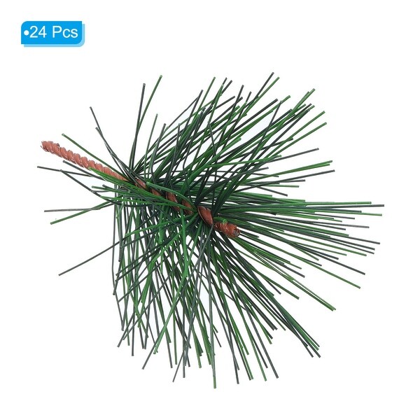 Artificial Green Pine Needles，Branches Twigs Stems Pick，Style 1