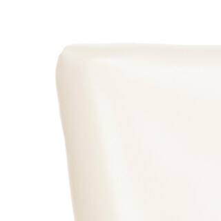 SAFAVIEH Becca WhiteCream Faux Leather Dining Chair MCR4502B