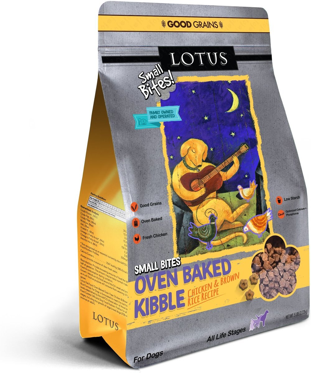 Lotus Oven-Baked Small Bites Good Grains Chicken Recipe Adult Dry Dog Food