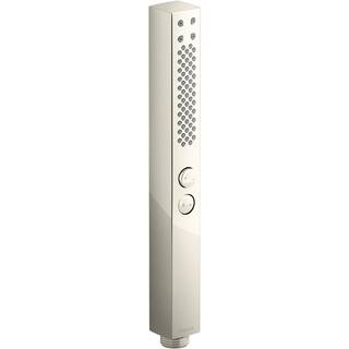 KOHLER Shift+ 2-Spray Patterns 1.13 in. Wall Mount Handheld Shower Head 2.5 GPM in Vibrant Polished Nickel 21336-SN