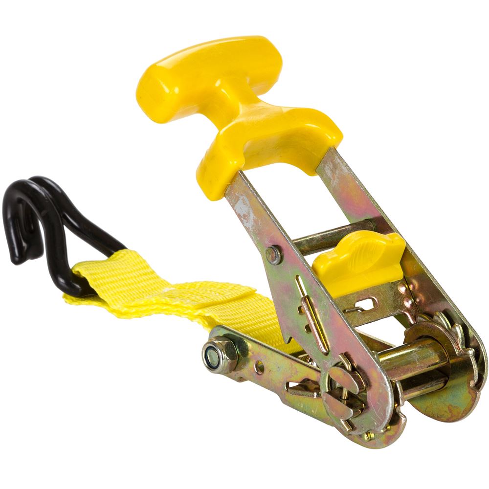 1.25" x 15 ft. T-Handle Ratchet Tie-Down Straps (Pair)