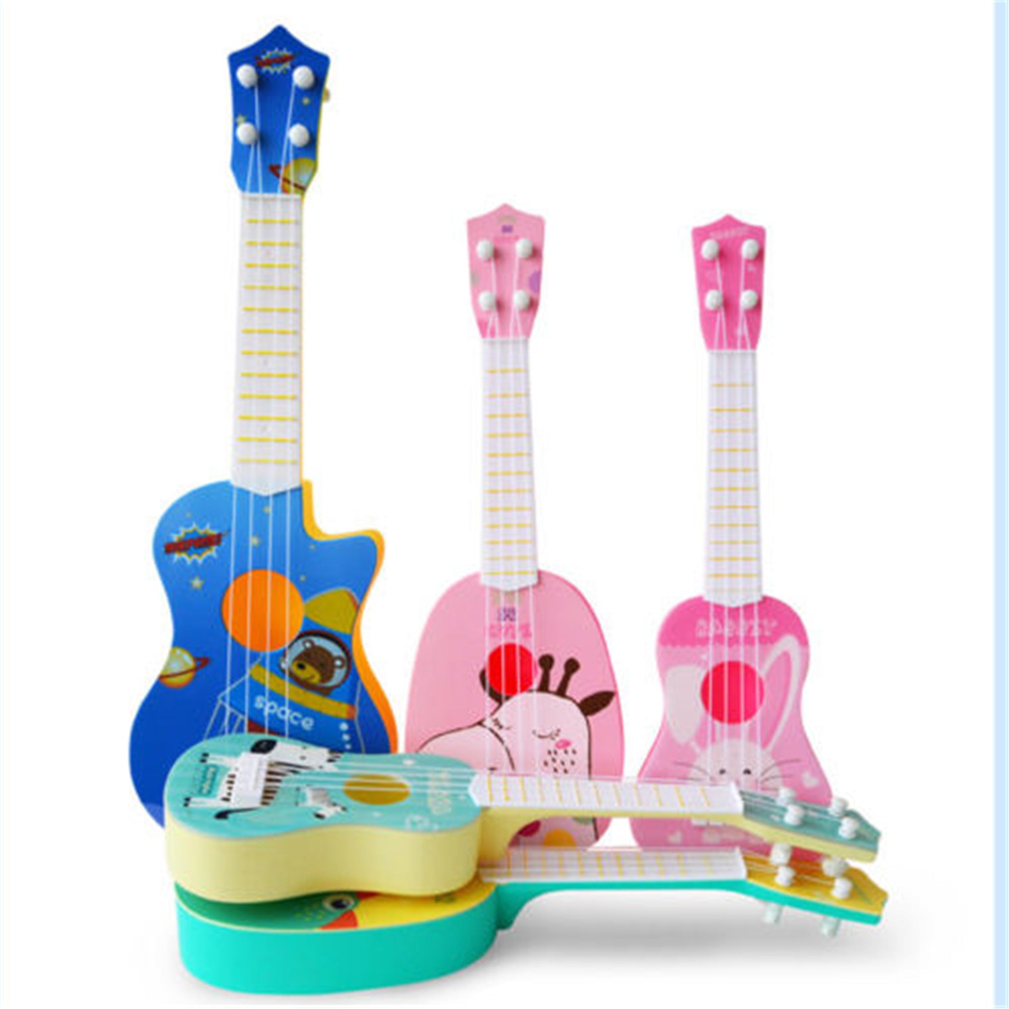 Shuttle tree Toddler Kids Beginner Classical Ukulele Guitar Educational Musical Instrument Toys