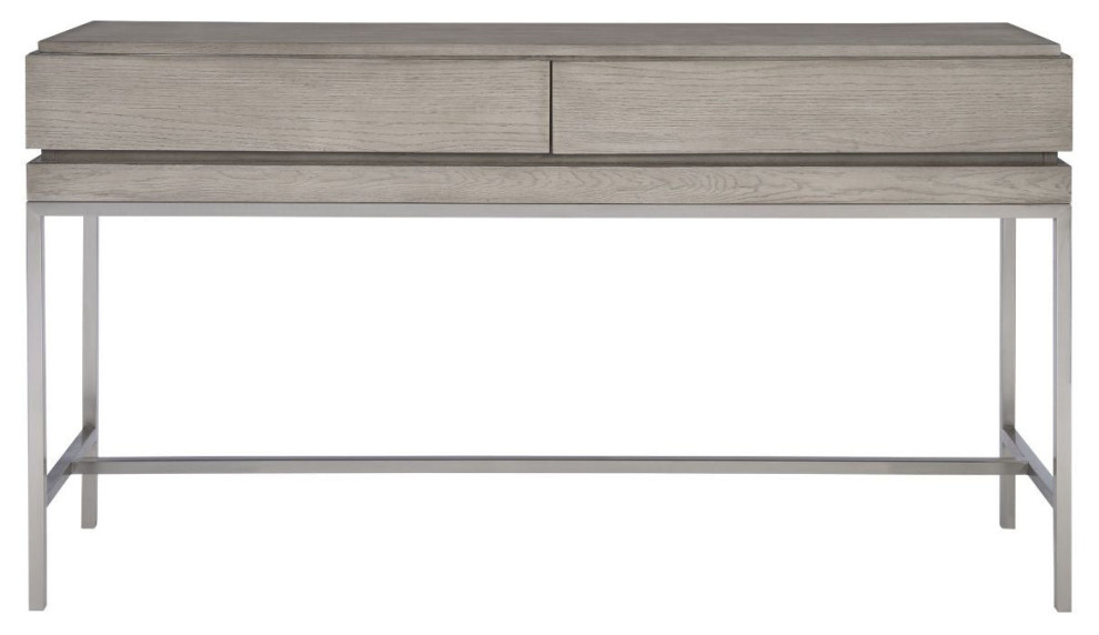 Uttermost Kamala Gray Oak Console Table   Transitional   Console Tables   by Hudson Home Decor  Houzz