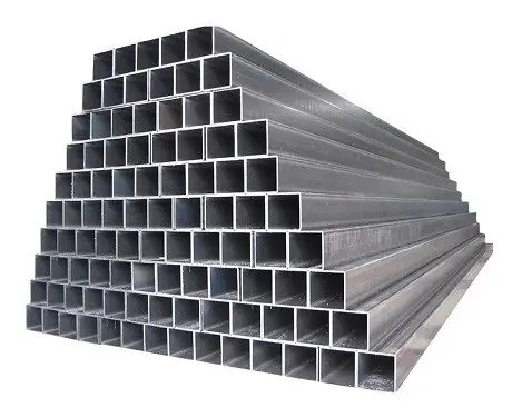 Factory Square Tube Hollow Steel Metal Tube Pipe Galvanized Steel Rectangular Pipe Customized Hot Dipped Hot Rolled Fence Post