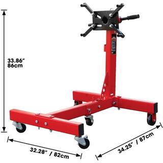 Big Red 1500 lbs. Engine Stand with 360-Degree Rotatable Head and Foldable Frame T26801